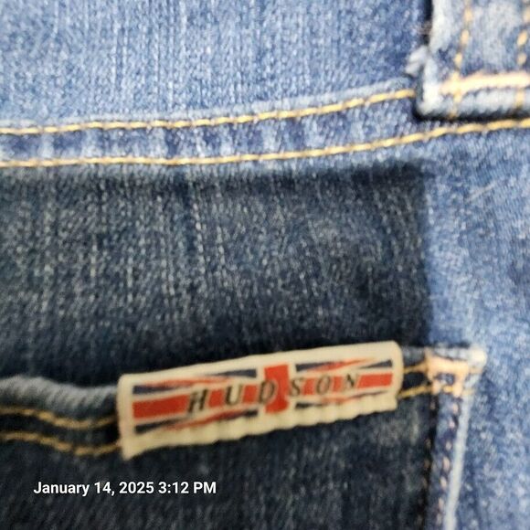 Hudson Nico Midrise Ankle Super Skinny Jeans Women's Size 25 Blue Stretch Denim - Picture 13 of 13